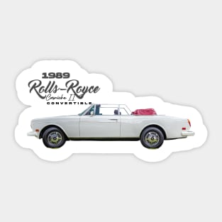 1989 Rolls Royce Corniche II Convertible Sticker